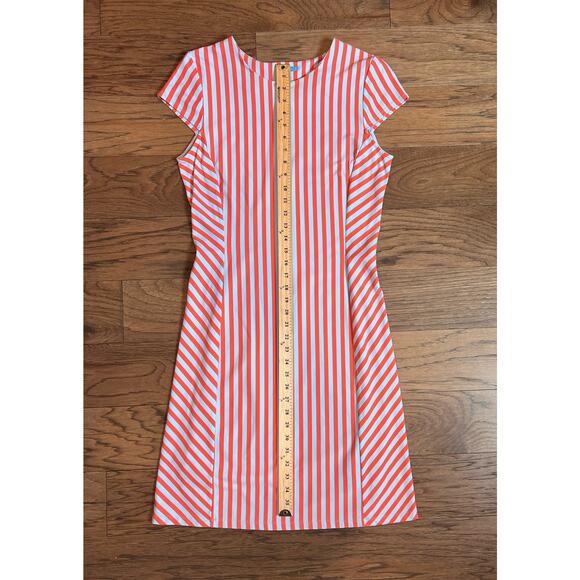 J. McLaughlin Helena Vertical Stripe Dress‎ Size Medium Vertical Stripe Pattern - Picture 4 of 9